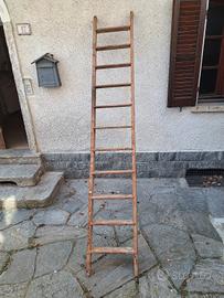 scala lunga legno vintage