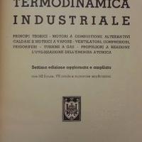 Termodinamica industriale, libro ingegneria