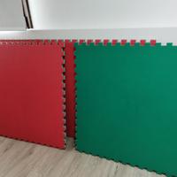 Tatami materassino Verde/Rosso 100x100 h 4 cm