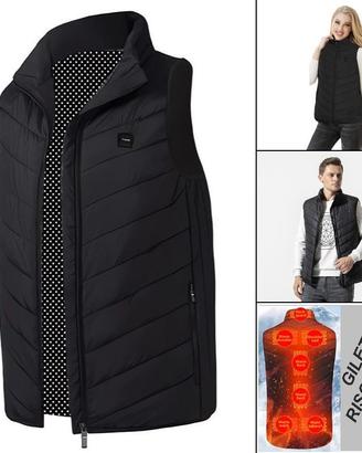 Gilet invernale riscaldato con USB da uomo e donna