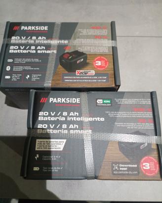 2 pezzi da 8ah parkside 