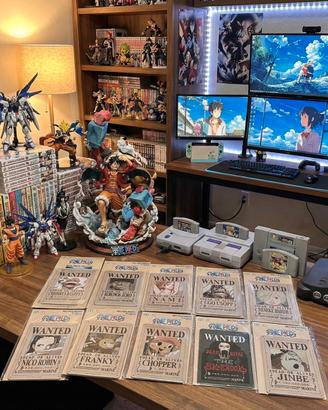 🏴☠️ Metal Poster Wanted One Piece - Bandai - Toei