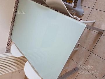 Tavolo in vetro temperato bompiani 120x80