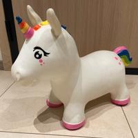 Unicorno gonfiabile cavalcabile Jumpy