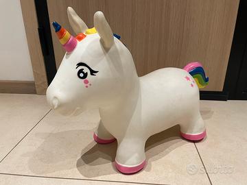Unicorno gonfiabile cavalcabile Jumpy