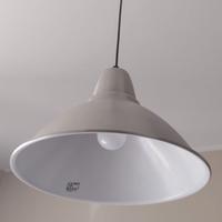 Lampadario moderno in alluminio satinato