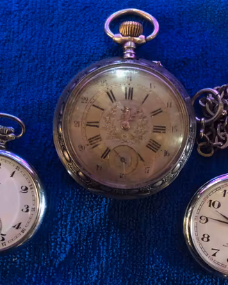 3 Orologi da tasca vintage