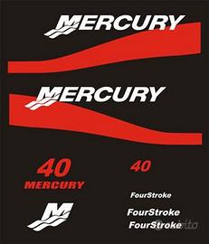 KIT MERCURY 40 HP BANDE ROSSE FOUR STROKE
