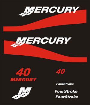 KIT MERCURY 40 HP BANDE ROSSE FOUR STROKE