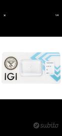 Diamante naturale IGI 0,32 ct-colore G- purezza S1