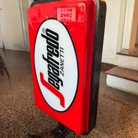 Insegna luminosa bifacciale Segafredo a neon
