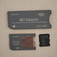 M2 Memory Stick 1 Gb Sony con adattatori