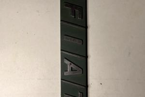 Scritte FIAT + PANDA originali d’epoca in metallo