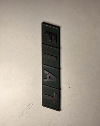 Scritte FIAT + PANDA originali d’epoca in metallo
