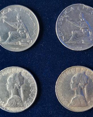 ITALIA. Lotto di 4 Monete 500 Lire D'argento