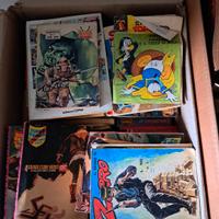 3 scatoloni di fumetti misti anni '70