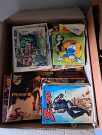 3 scatoloni di fumetti misti anni '70