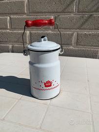 Bidone del latte antico piccolo da collezione