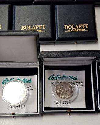 LOTTO  MONETE ARGENTO  CON COFANETTO  BOLAFFI