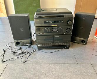 Impianto stereo hi-fi con giradischi - VINTAGE