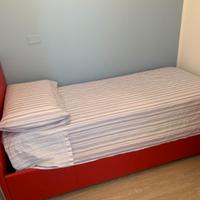 Letto singolo con contenitore