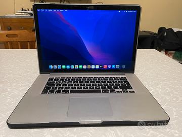 MacBook Pro 15" | intel i7, Ram 16gb, SSD 500gb