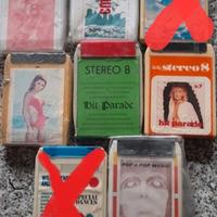 N.6 cassette stereo8-8track da collezione