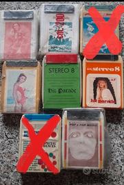 N.6 cassette stereo8-8track da collezione