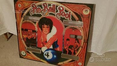 Vetro serigrafato PIN BALL POLL flipper 60 70