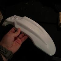 Parafango bianco enduro