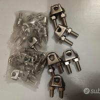 Morsetti a cavallotto INOX 316 VARIE MISURE