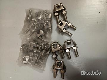 Morsetti a cavallotto INOX 316 VARIE MISURE