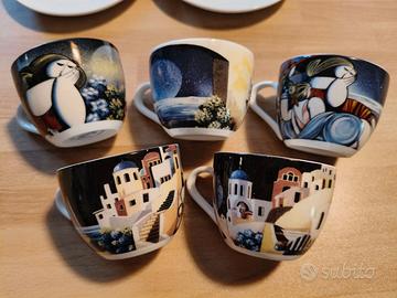 Set 5 Tazzine Caffè NIMS Aldo Lanciano Vintage