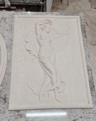 pannello ornamentale quadro in gesso bassorilievo