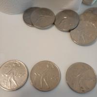 Trittico monete da 50 lire dal 1954 al 1956