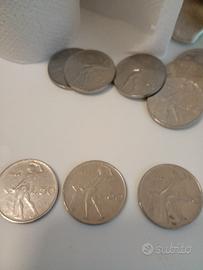 Trittico monete da 50 lire dal 1954 al 1956