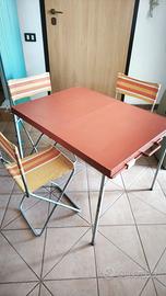 valigetta tavolino + sedie 