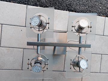 Plafoniera Moderna 4 Luci - Faretti LED Orientabil