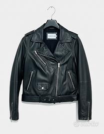 Chiodo in vera pelle Calvin Klein