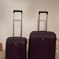 Set 2 valigie DELSEY viola rigide – cabina+grande