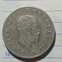 2 lire 1863 To argento vittorio Emanuele II 