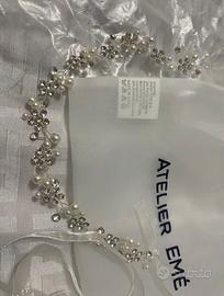 Accessorio per capelli sposa atelier emé