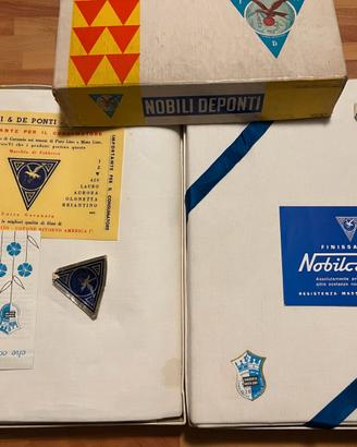 2 Lenzuola Vintage Nobili De Ponti Misto LIno