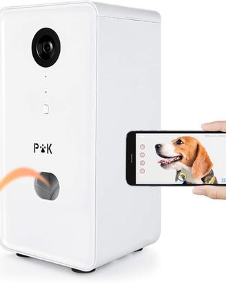 Telecamera WiFi, dispenser di snack cani gatti