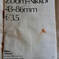 istruzioni  nikon zoom 