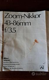 istruzioni  nikon zoom 