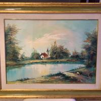 Olio su tela. Paesaggio di Anna Maria Melle