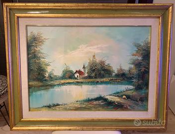 Olio su tela. Paesaggio di Anna Maria Melle