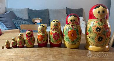 Matrioska 9 pezzi anni 80
