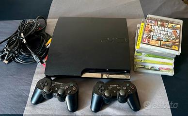 PS3 + 2 Controller + Giochi (GTA 5)